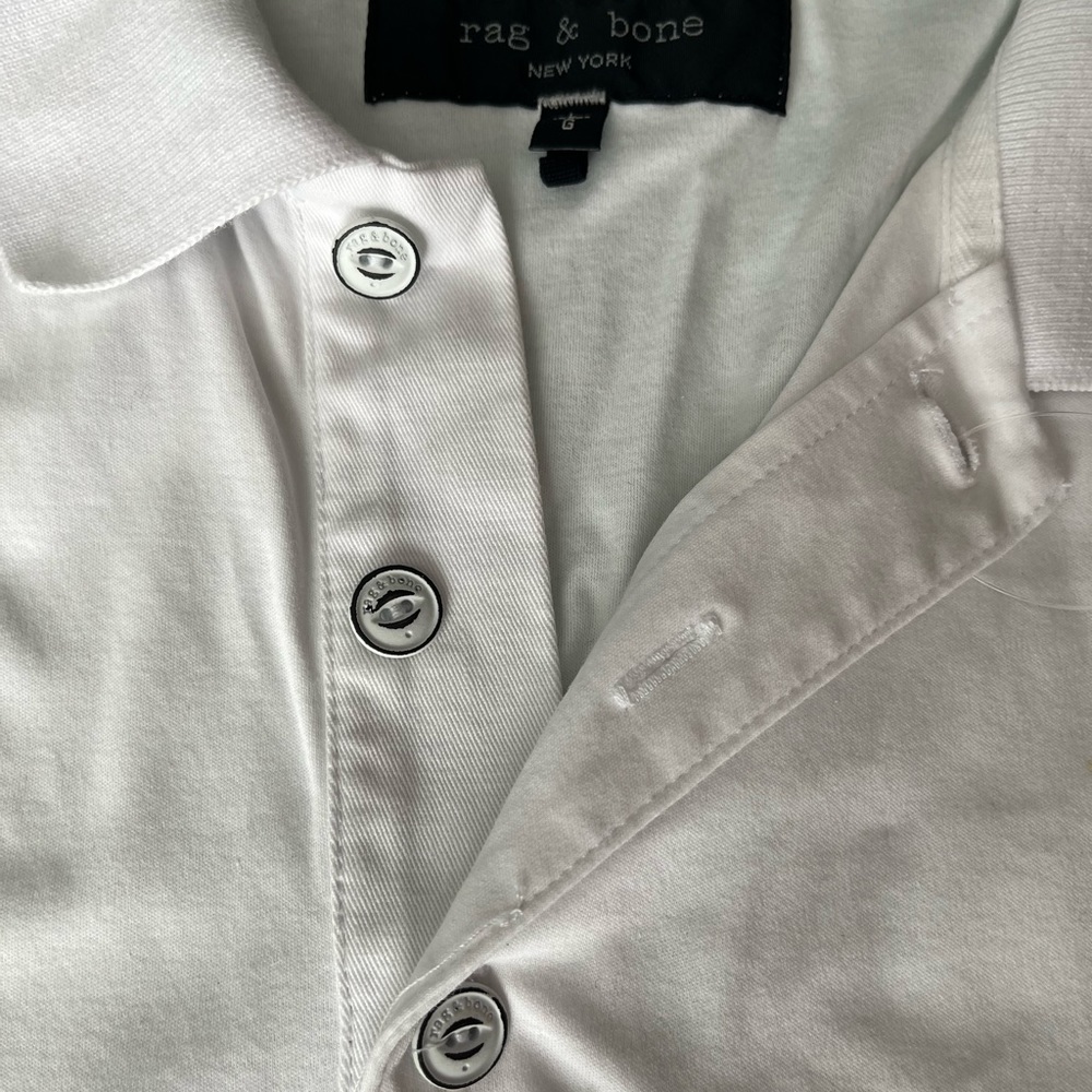 Brand new white rag and bone polo size large